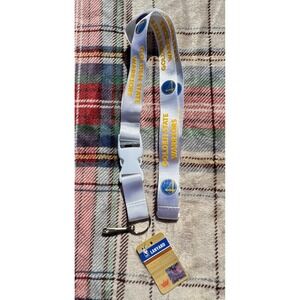 Golden State Warriors NBA Lanyard Detachable Buckle White, NWT